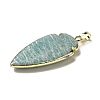 Natural Amazonite Pendants G-A099-01G-04-2