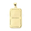 Brass Cubic Zirconia Pendants ZIRC-C022-42G-2