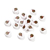 Christmas Theme Printed Opauqe Acrylic Beads OACR-R004-01H-1