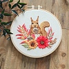 DIY Squirrel Pattern Embroidery Kits for Beginners PW-WGCF8D7-01-1