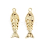 Brass Micro Pave Cubic Zirconia Pendants KK-A269-01B-G-1