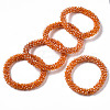 Faceted Transparent Glass Beads Stretch Bracelets BJEW-S144-002B-02-1