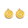 Golden Plated Alloy Enamel Charms ENAM-Q437-13G-1