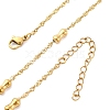 304 Stainless Steel Bone Rope Chain Necklaces NJEW-C073-05G-4