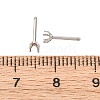 304 Stainless Steel Stud Earring Findings STAS-B091-02A-02P-3