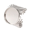 V-Shaped 304 Stainless Steel Cuff Ring Components SA-CBAC0DF-01E-P-1