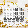 Globleland 4 Sheets 4 Styles Divination Theme PVC Plastic Stamps DIY-GL0004-86A-2