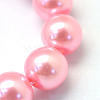 Baking Painted Pearlized Glass Pearl Round Bead Strands HY-Q003-10mm-53-A-4