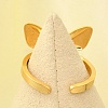 304 Stainless Steel Open Cuff for Women RJEW-B109-02G-01-3