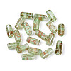 Picasso Transparent Glass Bugle Beads SEED-N010-02G-1