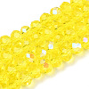 Electroplate Glass Beads Strands LS-EGLA-A044-T6mm-L29-1
