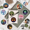 50Pcs Tree PVC Adhesive Waterproof Stickers PW-WG5D551-01-2