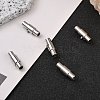 Brass Locking Tube Magnetic Clasps LS-MC079-5