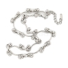 304 Stainless Steel Ball Link Necklaces for Women NJEW-S426-08P-1