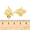 Brass Pave Cubic Zirconia Pendants KK-M286-12G-3