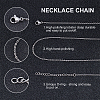 Unicraftale 304 Stainless Steel Cable Chain Necklace STAS-UN0018-07P-5