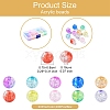 200Ps 10 Colors Transparent Crackle Acrylic Beads CACR-YW0001-2