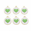 Alloy Enamel Pendants PALLOY-S181-039A-NR-1