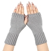 Acrylic Fiber Knitted Mittens Fingerless Gloves PW-WG36FCF-04-1