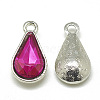 Alloy Glass Pendants PALLOY-T029-8x13mm-09-1