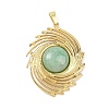 Natural Green Aventurine Pendants STAS-B109-01G-15-1