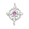 Brass Rhinestone Pendants RB-CBAA948-01P-1