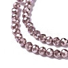 Opaque Glass Beads Strands GLAA-H022-02F-2