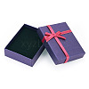 Rectangle Paper Jewelry Set Storage Boxes with Bowknot CON-TAC0014-04B-11