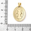 Brass Micro Pave Cubic Zirconia Pendants KK-S510-44G-02-3