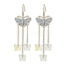 Zinc Alloy Enamel Chandelier Component Links EJEW-JE06314-2