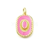 Brass Enamel Pendants KK-K400-20G-02-1