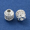 Rack Plating Brass Micro Pave Clear Cubic Zirconia Beads KK-L215-309S-2