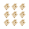 Brass Stud Earring Findings KK-TA0007-13G-1