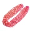 Baking Paint Transparent Glass Beads Strands DGLA-A035-T10mm-A01-2