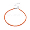 Glass Seed Beaded Necklaces NJEW-JN02691-2