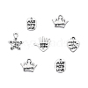 60Pcs 6 Style Tibetan Style Alloy Pendants TIBEP-CJ0001-19-4