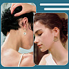 14Pcs 7 Styles 201/316 Stainless Steel Huggie Hoop Earring Findings STAS-TA0005-50-8