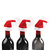 Christmas Hat Velvet Wine Bottle Cover AJEW-M012-01A-1