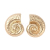 Conch Alloy Stud Earrings for Women EJEW-A112-07KCG-2