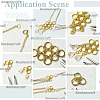 160Pcs 2 Colors Brass Split Rings KK-BBC0023-08B-7