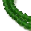 Imitate Austrian Crystal Frosted Glass Beads Strands X-EGLA-A039-T6mm-MD25-3