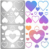 Valentine's Day Stainless Steel Metal Cutting Dies Stencils DIY-WH0518-001-1