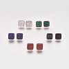Natural & Synthetic Mixed Stone Stud Earrings EJEW-F139-A-2
