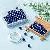 D100Pcs 8mm Natural Lapis Lazuli Round Beads DIY-LS0002-02-5