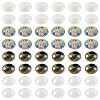 60Pcs 4 Colors Acrylic European Beads SACR-TA0001-80-2