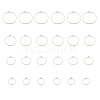 24Pcs 4 Size 316L Surgical Stainless Steel Hoop Earring Findings X1-STAS-ZZ0001-03RG-3