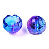 Transparent Spray Painted Glass Beads GLAA-N035-032-G01-1