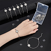 DIY Blank Oval 304 Stainless Steel Link Bracelet Making Kits BJEW-UN00004-4