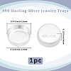 1Pc 990 Sterling Silver Jewelry Trays AJEW-BBC0002-43A-2