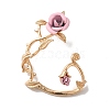 Alloy Rose Climber Wrap Around Stud Earrings for Women EJEW-A096-01E-2